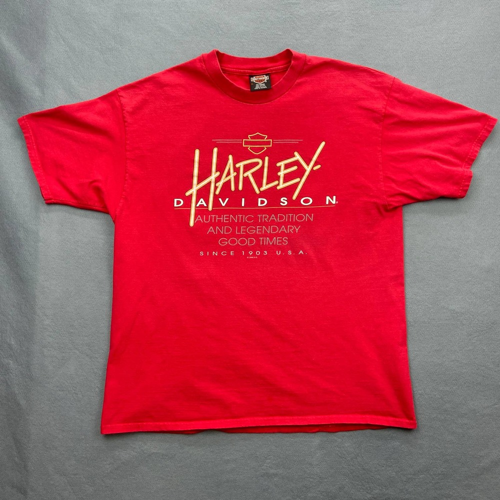 Vintage Harley Davidson 1996 T-Shirt State College Pennsylvania Made in USA XL